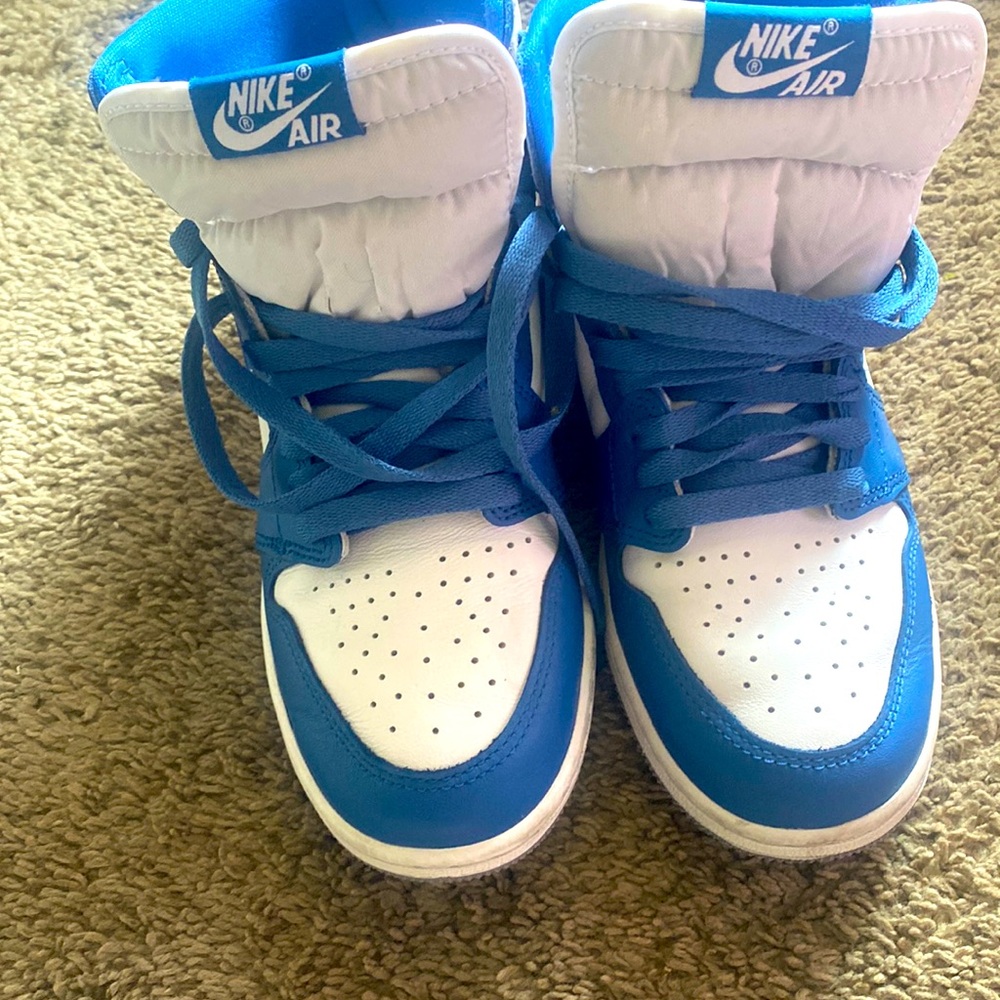 Air Jordan 1 High OG True Blue/Cement Grey/White size 5.5 Y